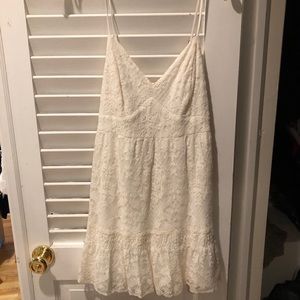 Lacey floral midi dress